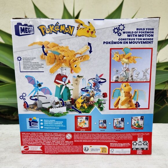 NEW Dragonite MEGA Pokémon Action Figure Building Toys Set LEGO COMPATIBLE 387 P - Picture 2 of 6